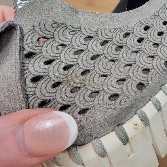 Ilse Jacobsen Tulip 139 Gray Perforated Slip-on Sneaker Women's EU 8.5 - 9 / 39 - Picture 6 of 8